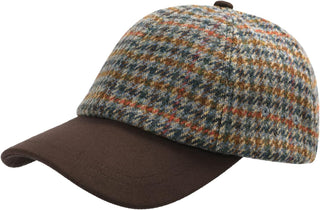 Wool Baseball Cap for Men Adjustable Tweed Hat