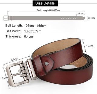 Plus Sized Men's Belt Leather