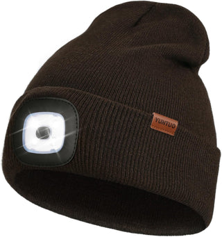 Mens Beanie with LED Light