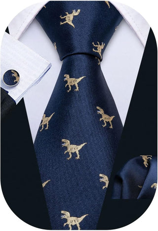 Ties for Men Designer Handkerchief Cufflink WOVEN Casual Necktie