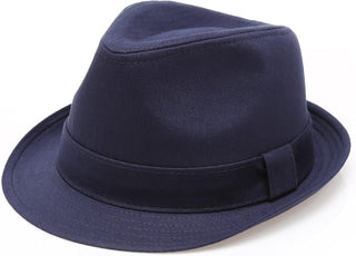 Classic Cotton Twill Fedora Hat with Band