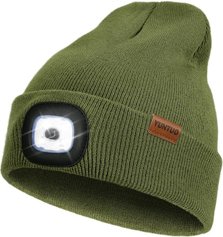 Mens Beanie with LED Light