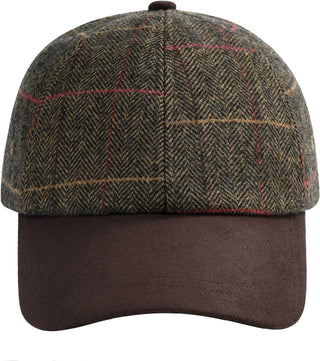 Wool Baseball Cap for Men Adjustable Tweed Hat