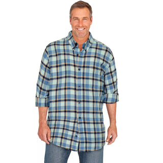 Liberty Blues Men'S Big & Tall Holiday Plaid Flannel Shirt