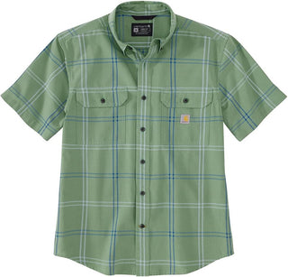 Big Men's Short-Sleeve Plaid Plus Size Shirt