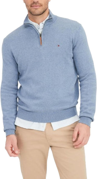 Big Men's Quarter Zip Pullover Sweater