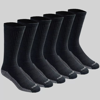 Dickies Big & Tall Dri-Tech Moisture Control Casual Socks 6Pk - 12-14