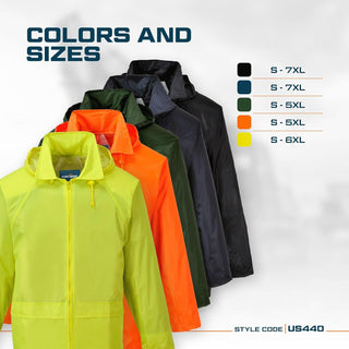 Big Mens Waterproof Rain Jacket 