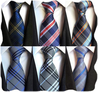 Classic Men's Silk Tie 6 pack