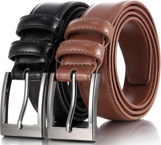 Big Men's Genuine Leather Dress Belt 