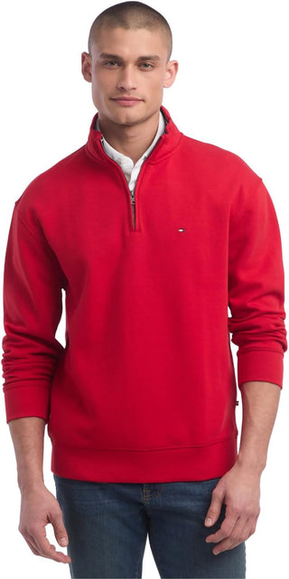 Big Men's Quarter Zip Pullover Sweater