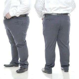 Work Pants Large Size 50 52 Slacks Men Business Stretch Cotton Pants Men'S plus Size Formal Pants for Work