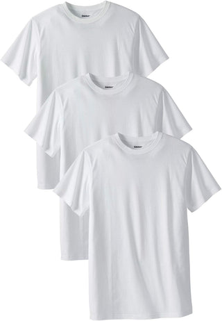 Men's Plus Sized  Crewneck Undershirts - 3-Pack