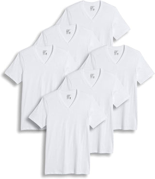 Big Men's Undershirt V-Neck T-Shirt  (6 Pack)