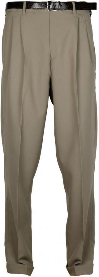 Plus Sized Men's Pleated Dress Pants