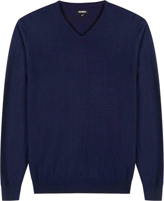 Men's Big and tall Sweater: Cotton V Neck  Pullover