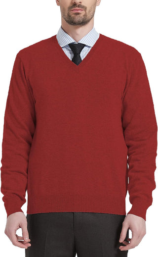 Men's Big and Tall Wool Blend V-Neck Sweater