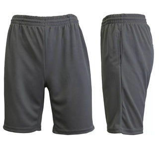 Jump Start Men'S Oversized Moisture Wicking Performance Basic Mesh Shorts