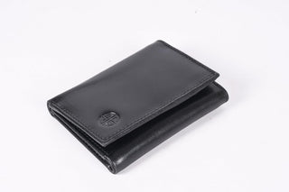 Real Genuine Leather Tri-Fold Wallet for Men