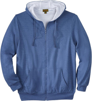 Plus Sized Men's Big & Tall Full-Zip Thermal Hoodie