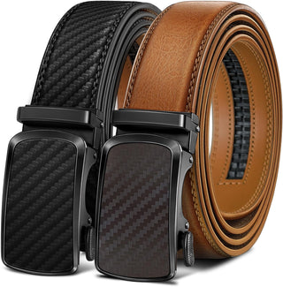 Big Men's Ratchet Belt 2 Pack