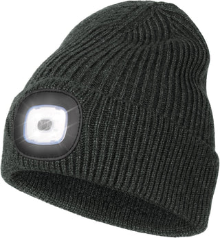 Mens Beanie with LED Light