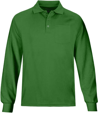 Plus Size Men's Big Golf Polo Shirts Long Sleeve