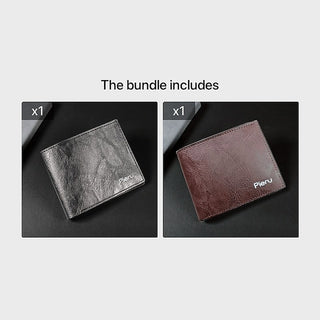 1Pc Men'S Wallet Large Capacity Simulated Leather Fashion Youth Money Clip Short Men'S Ticket Holder