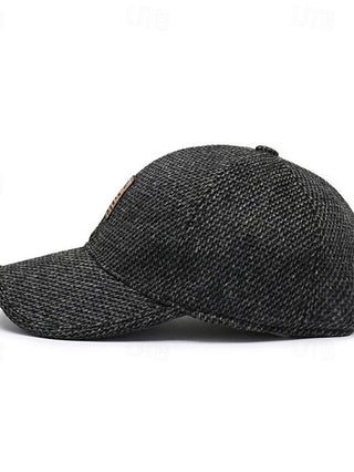 Men'S Baseball Cap Sun Hat Trucker Hat Black Coffee Polyester Fashion Casual Street Daily Plain Adjustable Sunscreen Breathable