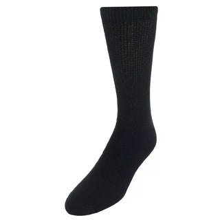 CTM Men'S Big and Tall Diabetic Non-Binding Crew Socks (3 Pack)