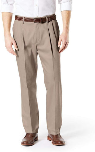 Big Men's Classic Fit Signature Stretch Pants-Pleated