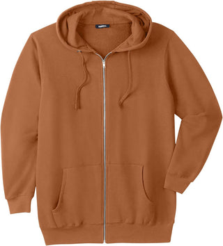 Plus Sized Men's Big & Tall Fleece Hoodie Jacket