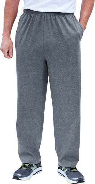 Lightweight Big and Tall Open Bottom Sweatpants