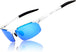 Silver Frame Blue Lens