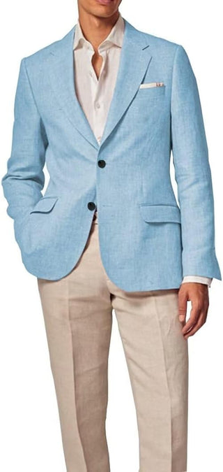 Big Men's Linen Blazer Regular Fit Sport Coat