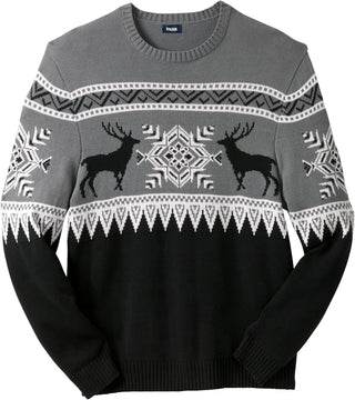 Big & Tall Holiday Crewneck Sweater