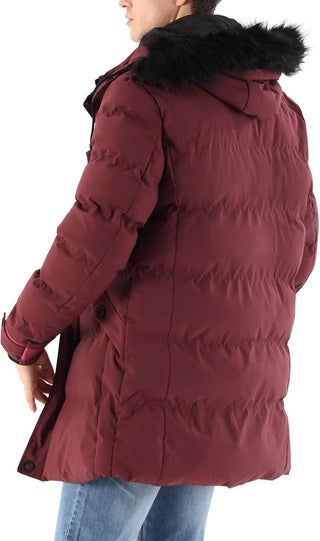 Plus Sized Men's Parka Ski Coat