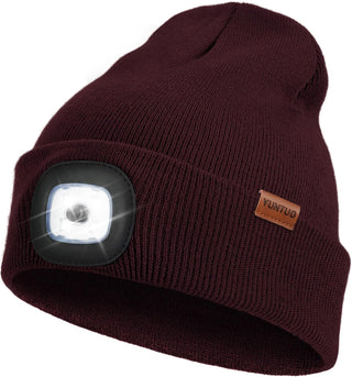 Mens Beanie with LED Light