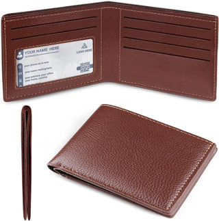 Men's Bifold Wallet with ID Clear Window