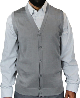 Big Men's Cardigan Sweater Vest