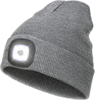 Mens Beanie with LED Light