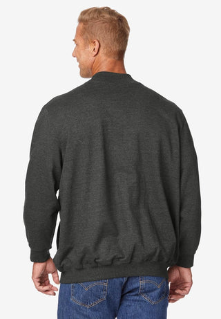 Big Men's Baseball Full Zip Sweatshirt