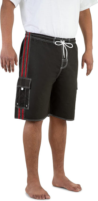 Mens Big and Tall Quick Dry Swim Shorts Bathing Suit