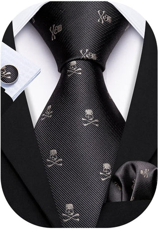 Ties for Men Designer Handkerchief Cufflink WOVEN Casual Necktie