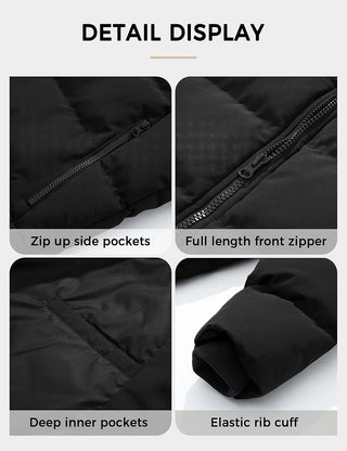 Big and Tall Winter Puffer Coat w/ Hood