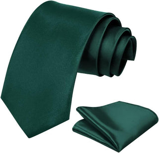 Classic Men's Solid Satin Neck Tie