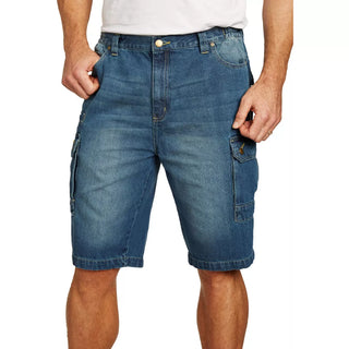 Liberty Blues Men'S Big & Tall Denim Cargo Shorts