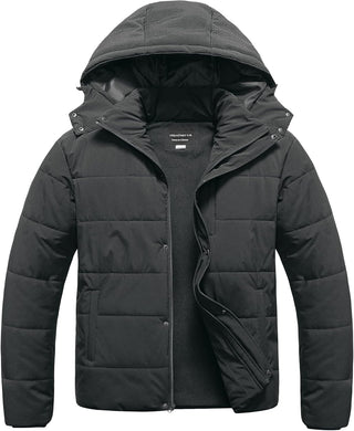 Big and Tall Men's Waterproof Bubble Coat Puffy Ski Parka