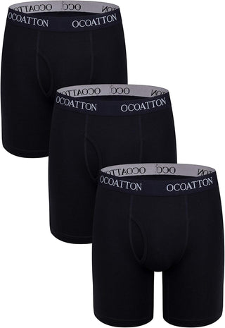 Big Men's Boxer Briefs Long Leg 3-Pack