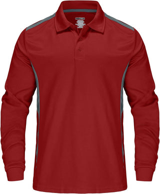 Plus Size Men's Big Golf Polo Shirts Long Sleeve